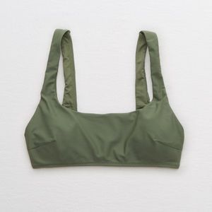 AE green scoop neck bikini top